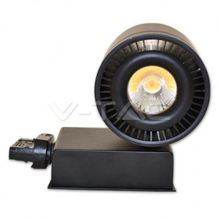 LED Trackleuchte - 33W, COB Chip, Körper schwarz, neutralweiß - 5000K - 1