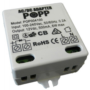External Mains Adapter for POPP Smoke Sensor