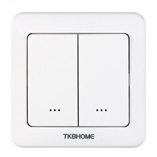 TKB Home Wall Dimmer Switch with Double Paddle (Rounded Corners)