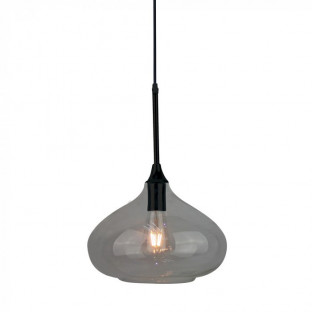 Pendant - E27, Ø280, Modern, Shiny glass, Black