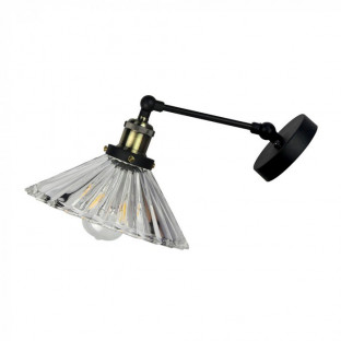 LED Стенна Лампа, Прозрачно Стъкло, W/V, Ф180