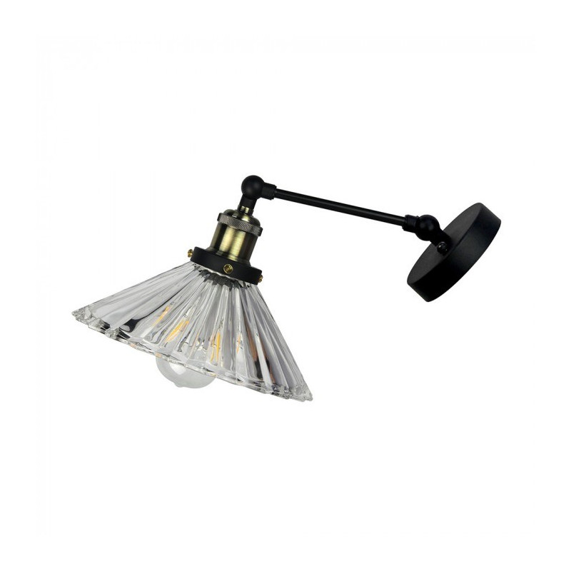 LED Стенна Лампа, Прозрачно Стъкло, W/V, Ф180