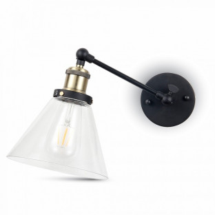 LED Стенна Лампа, Прозрачно Стъкло, Ф140