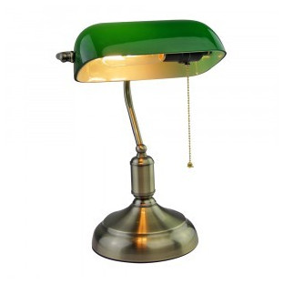 LED Настолна Лампа, Банкер, Е27, Зелена