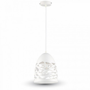 LED Transparent Glass + Wood Pendant Light With Canopy