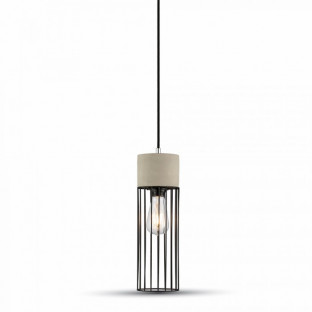 LED Transparent Glass + Wood Pendant Light With Canopy