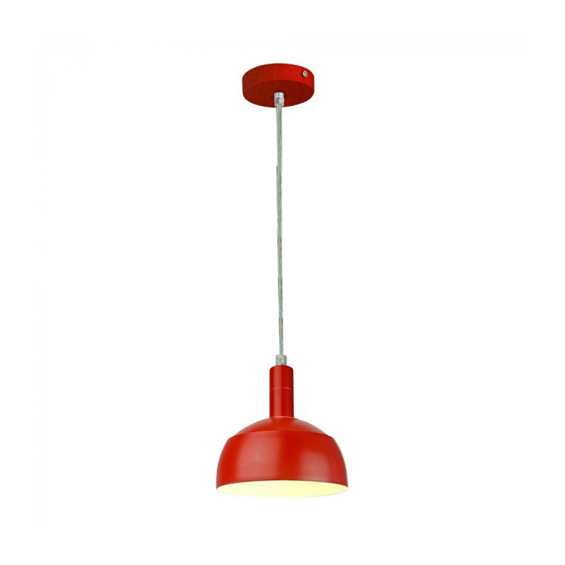 LED Пендел, насочваща шапка, алуминий, червен, Е14, Ф180