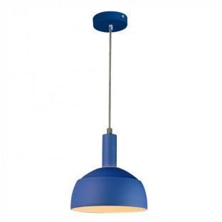 LED Пендел, насочваща шапка, алуминий, син, Е14, Ф180