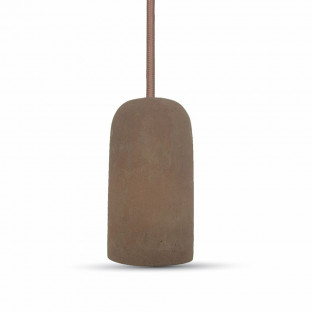 LED concrete pendant light, brown