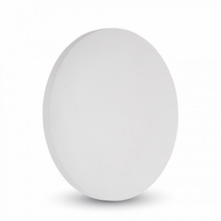 LED Wall lamp - 9W, IP65, Circle, White Body,  Warm white light