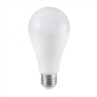LED Крушка - E27, 17W, A65, Samsung чип, 5 години гаранция, Дневна светлина