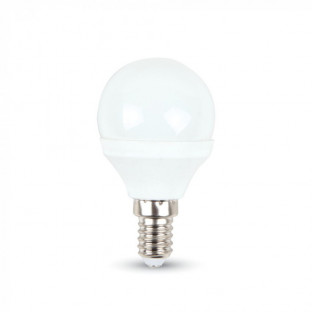 LED Крушка - E14, 5.5W, P45, Samsung чип, 5 години гаранция, Дневна светлина