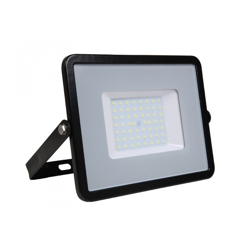 LED Floodlight - 50W, SMD, Samsung chip, 5 years warranty, Black body, Warm white light