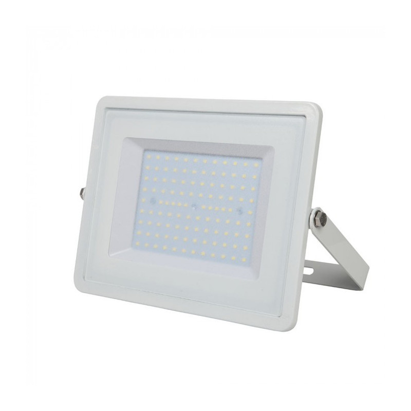 LED Floodlight - 100W, SMD, Samsung chip, 5 years warranty,  White body, Warm white light