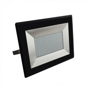 LED Прожектор - 100W, E-Series, Черно Тяло, Топло бяла Светлина