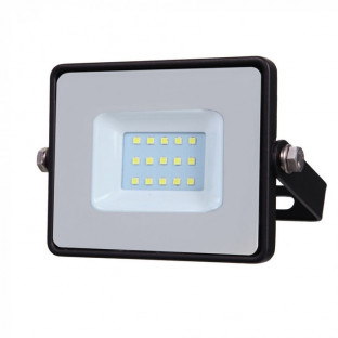 LED Floodlight - 10W, SMD, Samsung chip, 5 years warranty, Black body, Grey glass, Warm white light