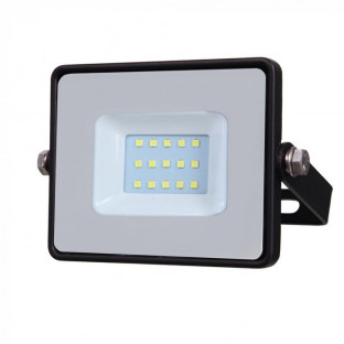 LED Floodlight - 10W, SMD, Samsung chip, 5 years warranty, Black body, Grey glass, White light