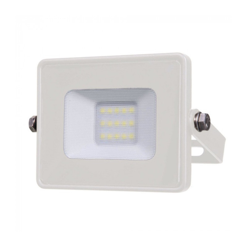 LED Floodlight - 10W, SMD, Samsung chip, 5 years warranty, White body, White glass, White light