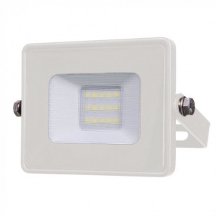 LED Floodlight - 10W, SMD, Samsung chip, 5 years warranty, White body, White glass, Daylight