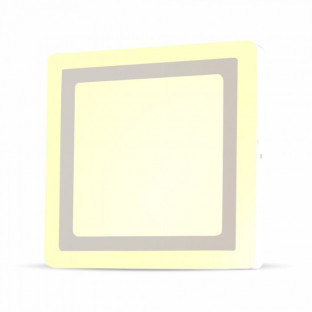 LED Surface Panel - 22W, Square, Warm white light