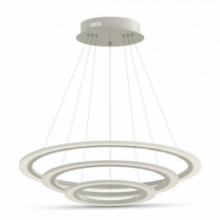 LED Soft light chandelier - 70W, 3 rings, Warm white light