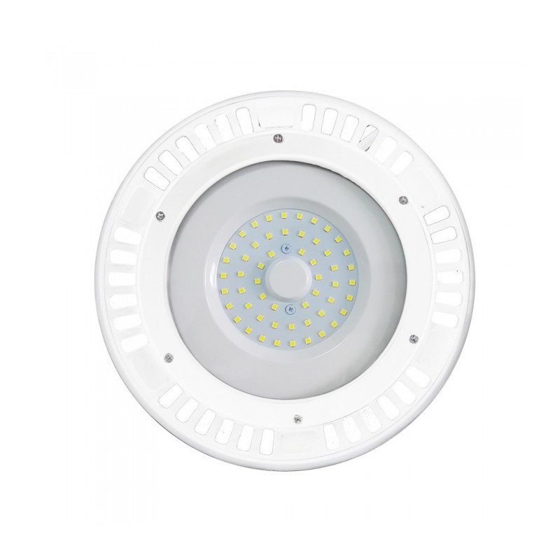 LED SMD Камбана UFO - 50W, 120°, Бяло тяло, Топло бяла светлина