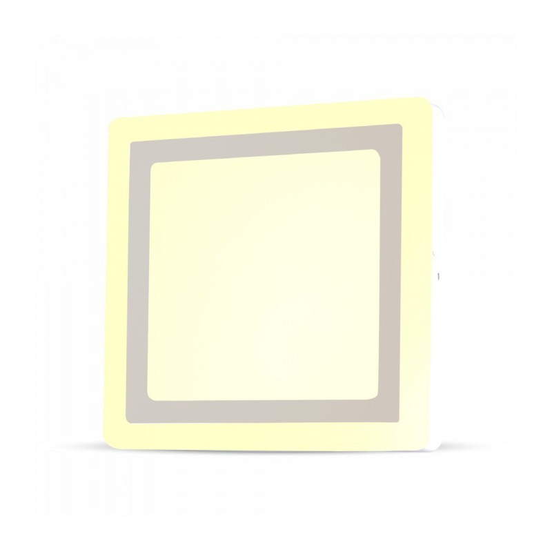LED Surface Panel - 6W + 2W, Square, Day white light