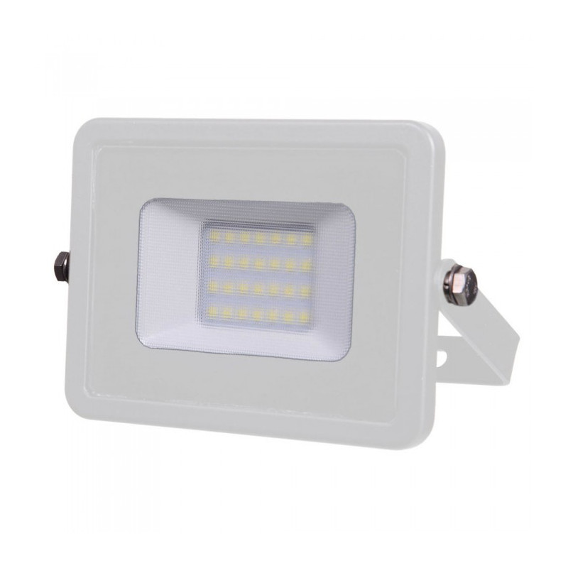 LED Floodlight - 20W, Samsung Chip, White Body, Warm white light