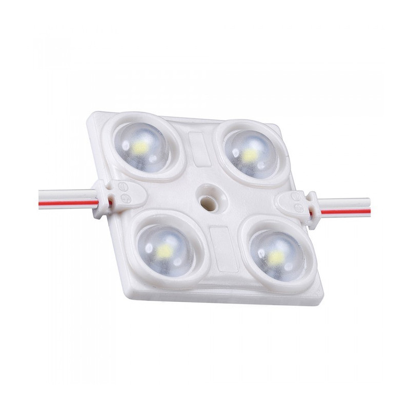 LED Модул - 1.44W, 4LED, SMD2835, Топло Бяла Светлина, IP68