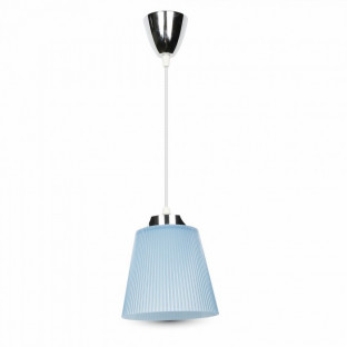 LED Wall Lamp - 7W, Chrome body, Blue shade