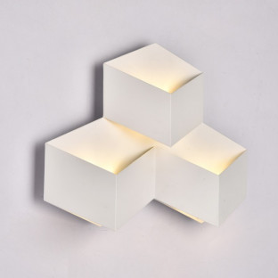 LED Wall Light - 9W, Day white, White body, IP65