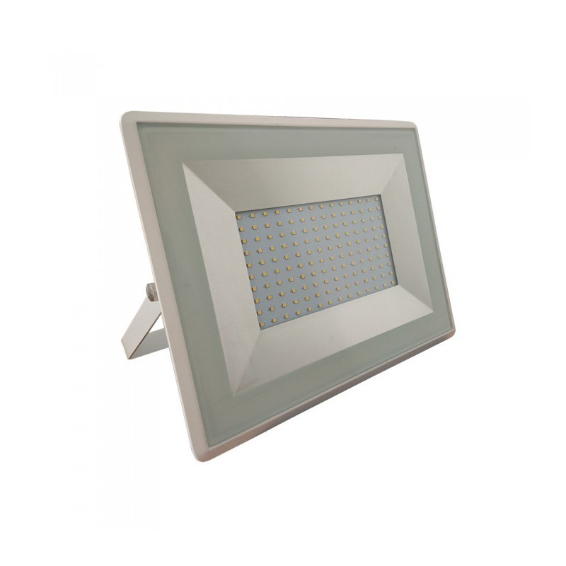 LED Прожектор Е-Series - 100W, SMD, Бяло тяло, Дневна светлина