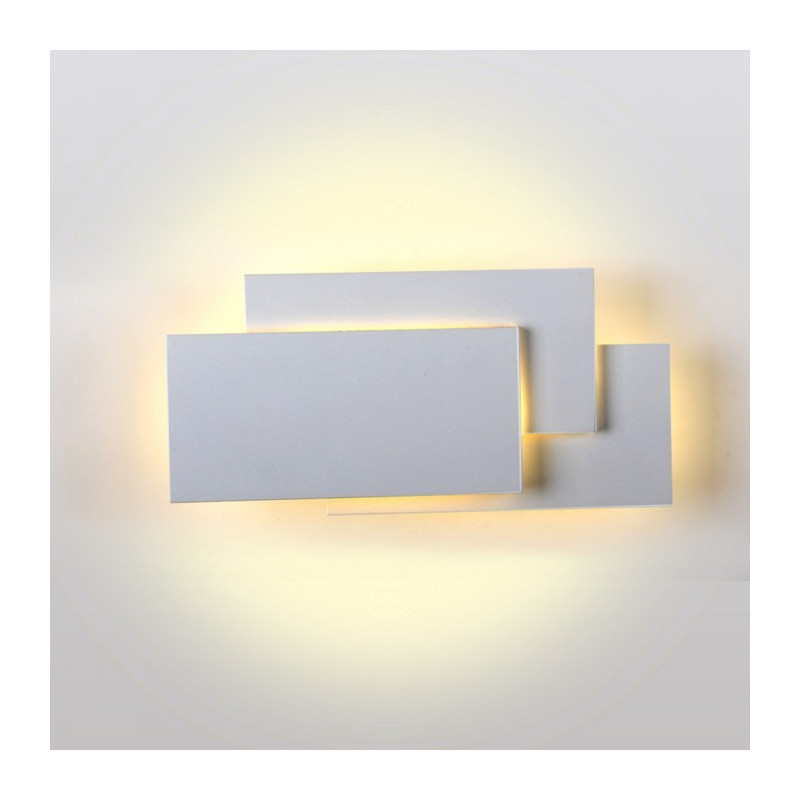 LED Стенна Лампа - 12W, Сиво тяло, Дневна светлина