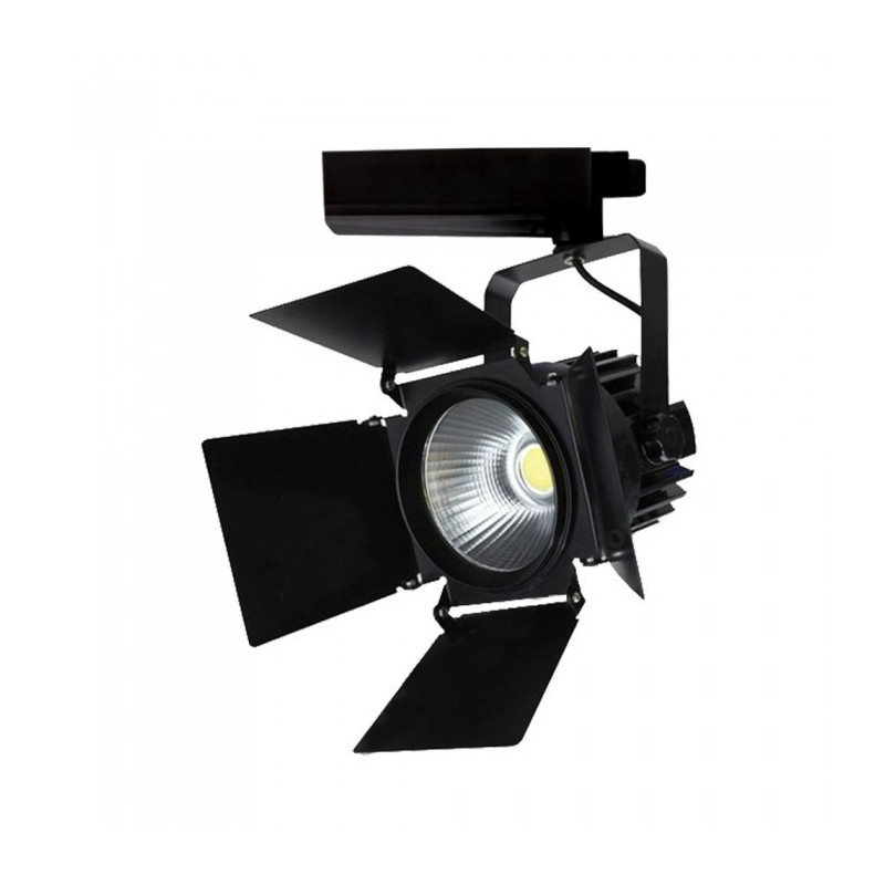 LED Прожектор SAMSUNG CHIP - 33W, Релсов монтаж, Черно тяло, Бяла светлина