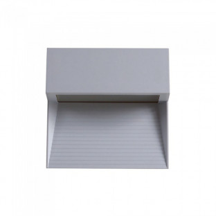 LED Step light - 3W, Grey body, Square, Warm white light