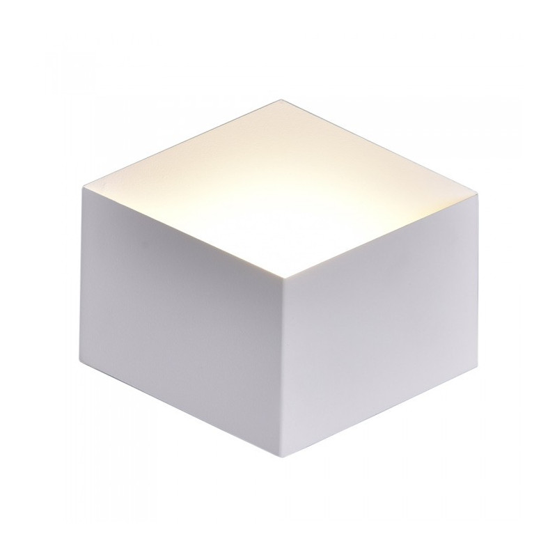 LED Стенна лампа Bridgеlux chip - 3W, Бяло тяло, Топло бяла светлина
