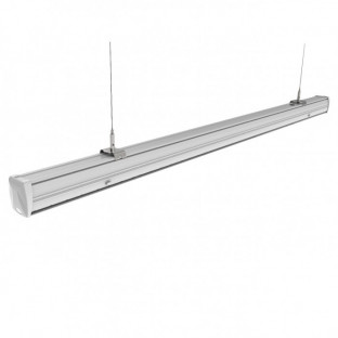 LED Linear Follow Trunking - 50W, Double asymetric lens, Day white light