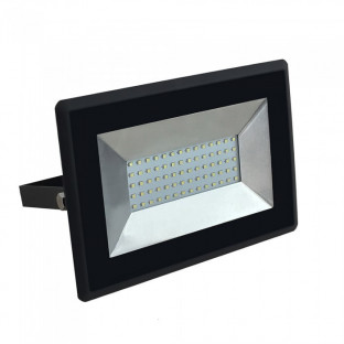 LED Прожектор Е-Series - 50W, Черно тяло, Топло бяла светлина