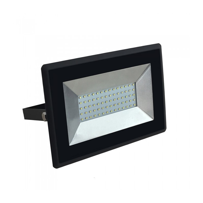 LED Floodlight  E-series - 50W, Black body, White light