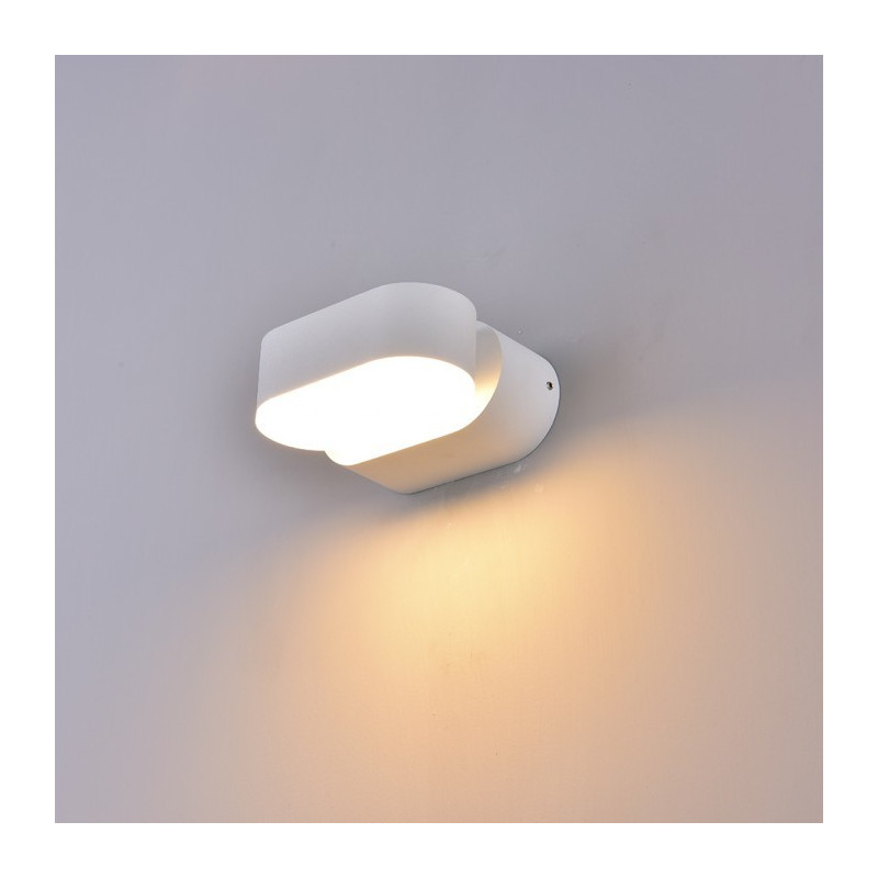 LED Wall light - 6W, White body, Rotatable, Warm white light