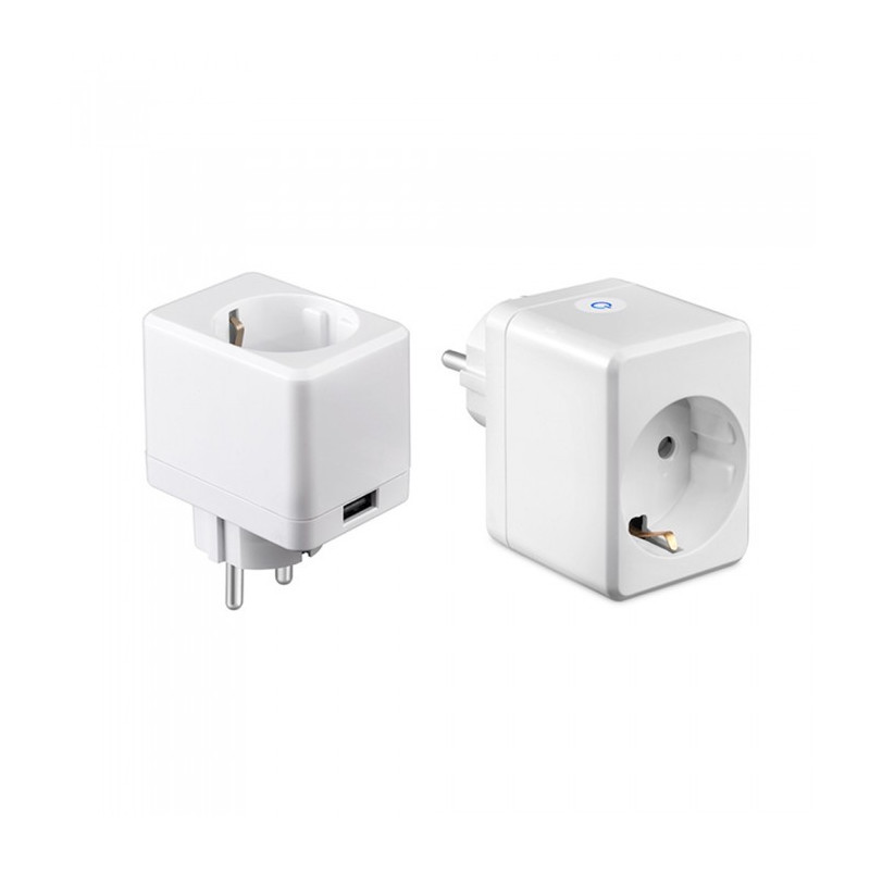 WIFI Smart mini plug with USB - Compatible with Amazon Alexa and google home