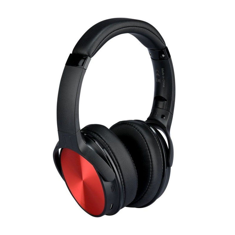 Bluetooth слушалки с ротация - 500mAh, червени
