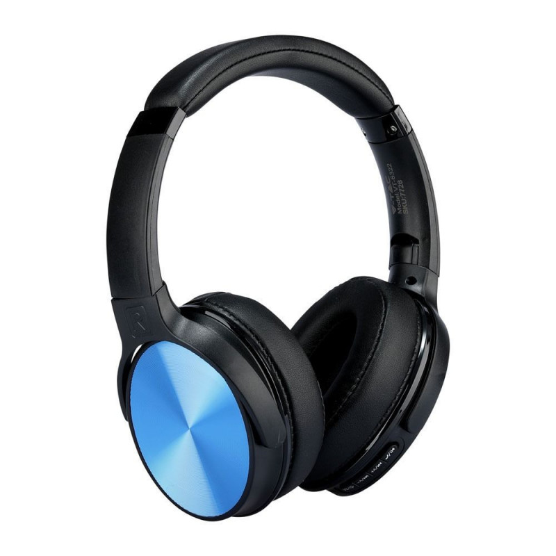 Bluetooth слушалки с ротация - 500mAh, сини
