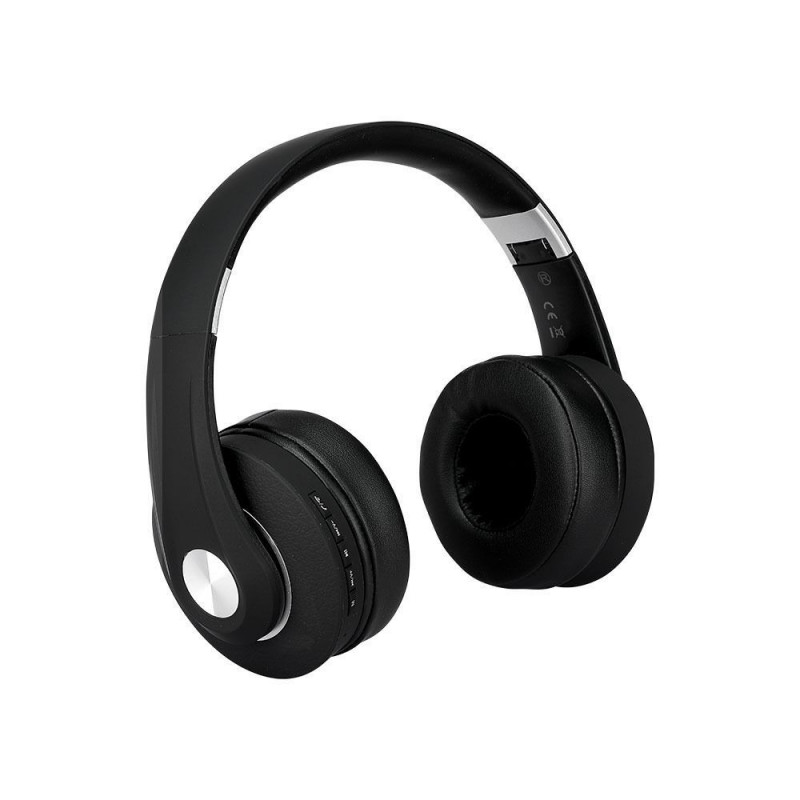 Bluetooth слушалки регулируеми - 500mAh, черни