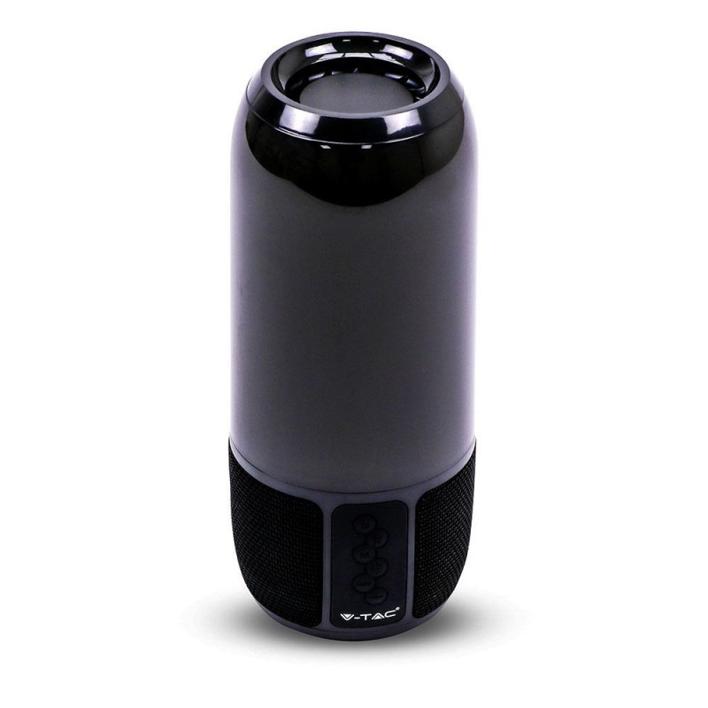 Bluetooth speaker with LED lighting - 2 x 3 W, USB + TF slot, black