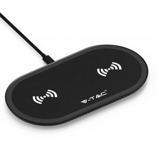 Wireless charging pad - 5W + 5W, black