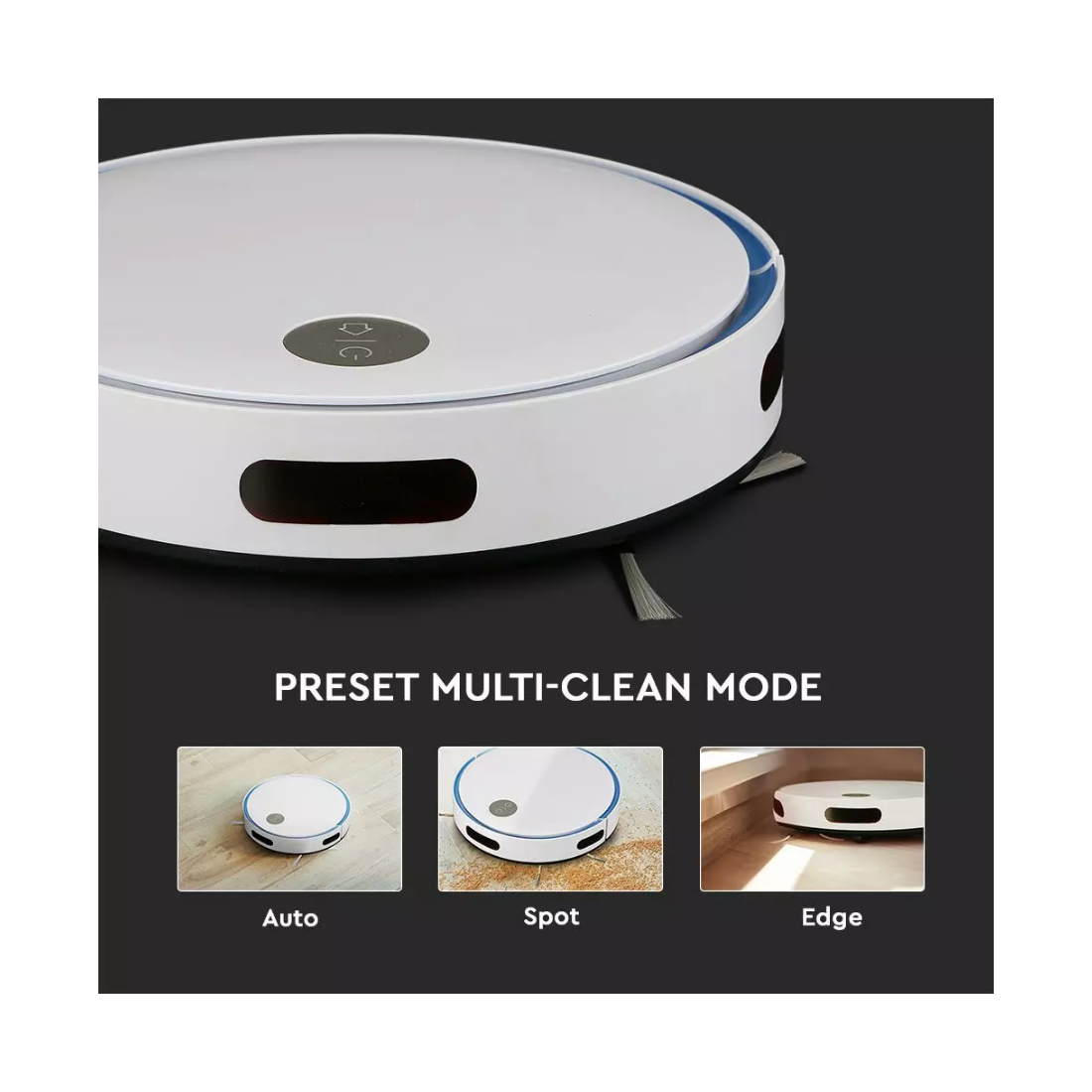 Robotic vacuum cleaner with remote control white