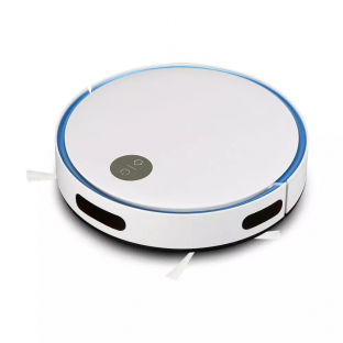 Robotic vacuum cleaner with remote control - white