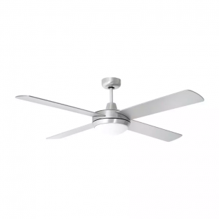 Ceiling fan with LED light - 35W, RF control, 4 blades