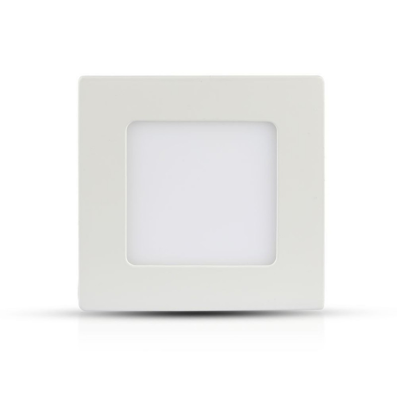 LED premium panel - 6W, Samsung chip, square, warm white light